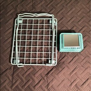 Locker shelf and magnetic locker pencil holder